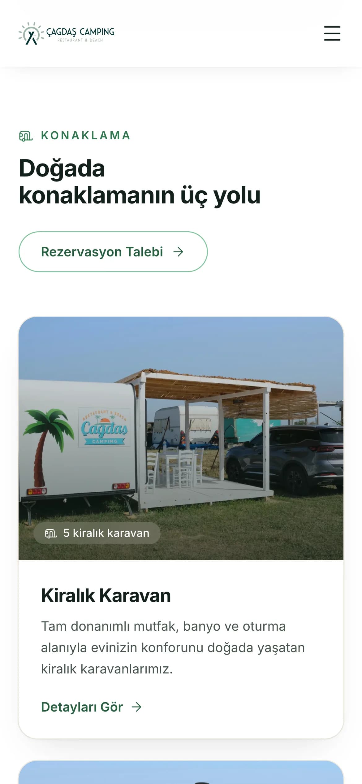 Telefonda kiralık karavan kartı