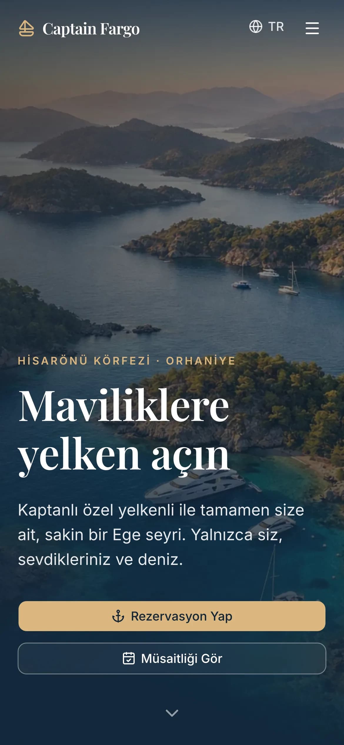 Telefonda Captain Fargo ana sayfası