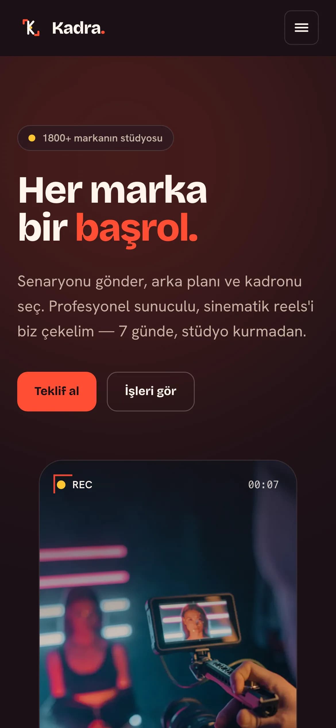 Telefonda açılış ekranı